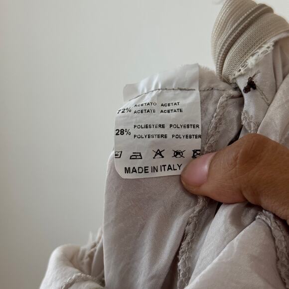 Vintage Italian Satin-Look Halter Asymmetric Dress (XS/S) - Picture 11 of 11